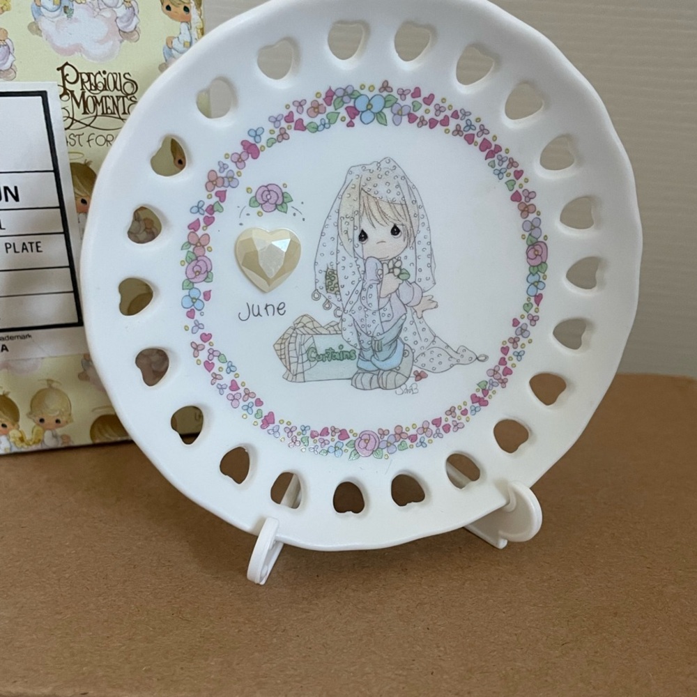 Precious Moments JUNE Collectible Mini Plate